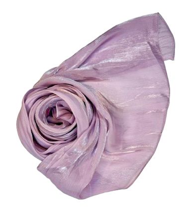 Haif Satin sparkle Hijab -  Lavendar