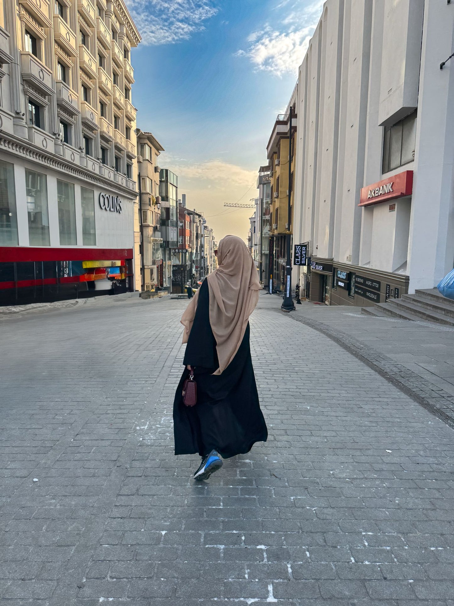 HAIF Black Abaya Long Dress
